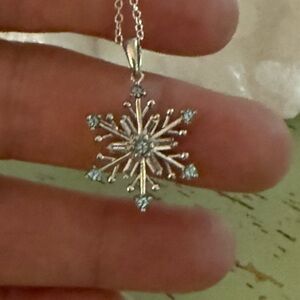 Stanley Silver Snowflake Necklace